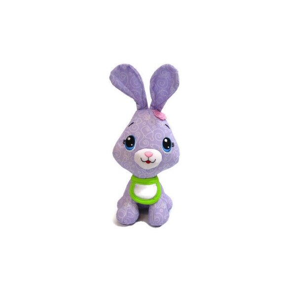 Bunny Rabbit 7" Plush Fisher Price Doodle Babies Purple Washable Stuffed Animal - Picture 1 of 9